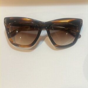 Tom Ford Brown Celina Cat Eye Sunglasses